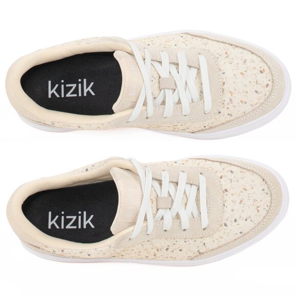 Kizik Prague Slip-On Sneakers Beige Speckled Terrazzo W 8 NWOB - Picture 6 of 12